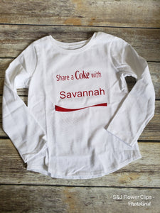 Share a Coke with (Name) Girls Shirt Boys Shirt