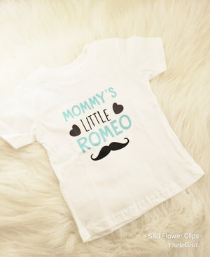 Mommys Little Romeo Valentines Boys Shirt