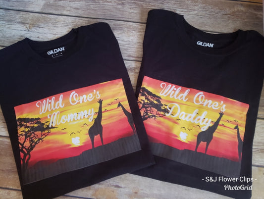 Wild One's Family Birthday Shirts Ladies Shirt Mens Shirt