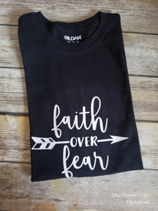 Faith over Fear Ladies Shirt Girls Shirt