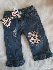 Pink Cheetah Girls Distressed Jeans