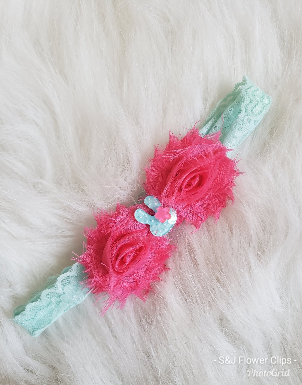 Easter Polka Dot Bunny Headband RTS