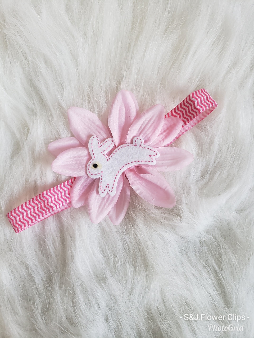 Easter Flower Bunny Headband RTS