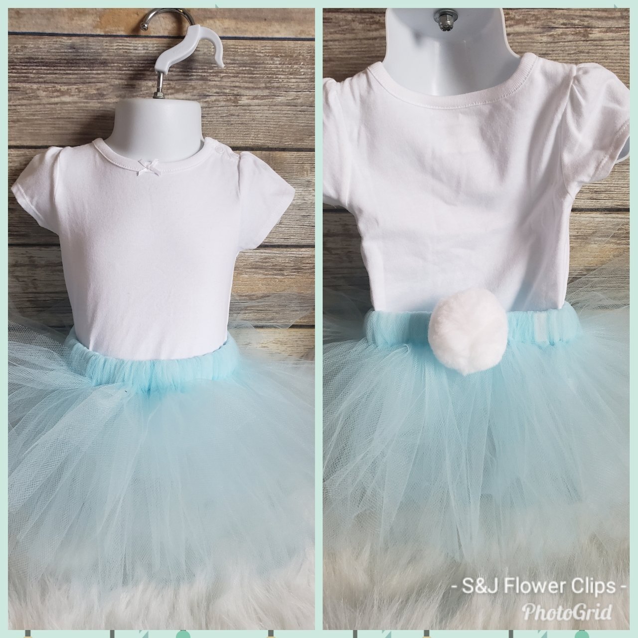 Light Blue Easter Bunny Tutu