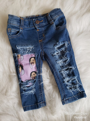 Okurrr Cardi B Girls Distressed Jeans urban