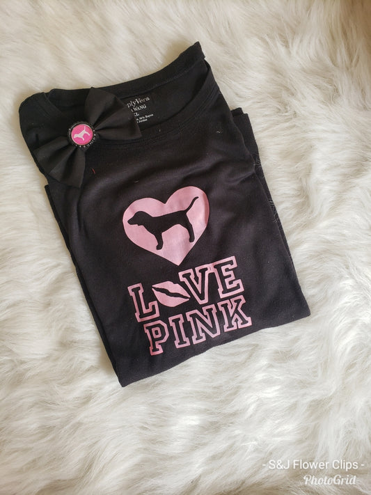 VS Love Pink with Lips Ladies Shirt Designer Long Sleeve