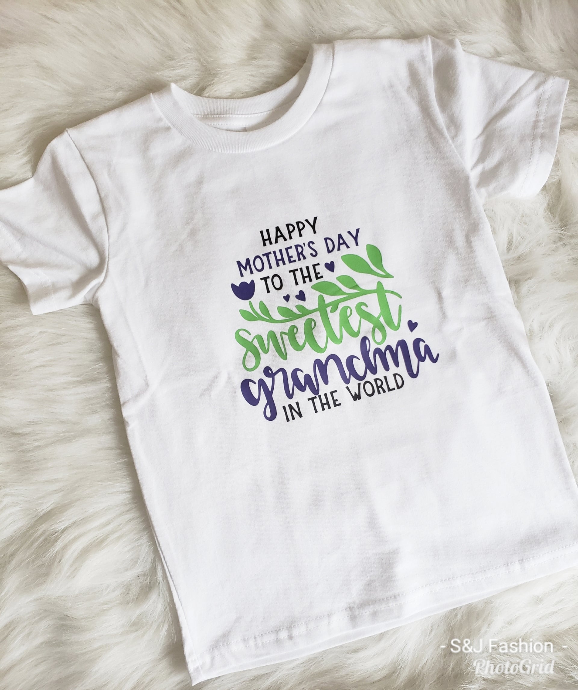 Happy Mothers Day to the Sweetest Grandma in the world Girls Shirt