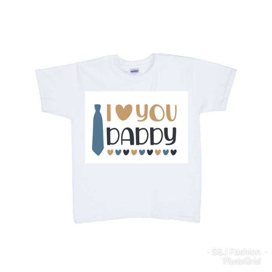 I love you daddy boy shirt girls shirt