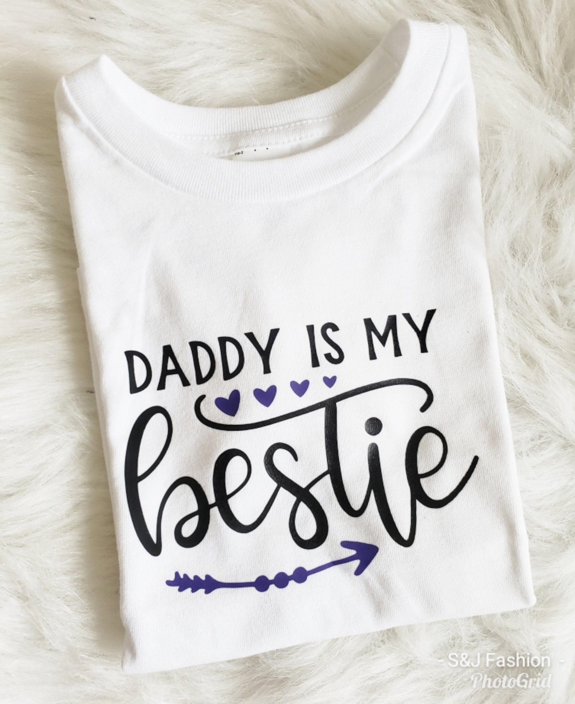 Daddy is my Bestie Girls Shirt Boys Shirt Valentine's day