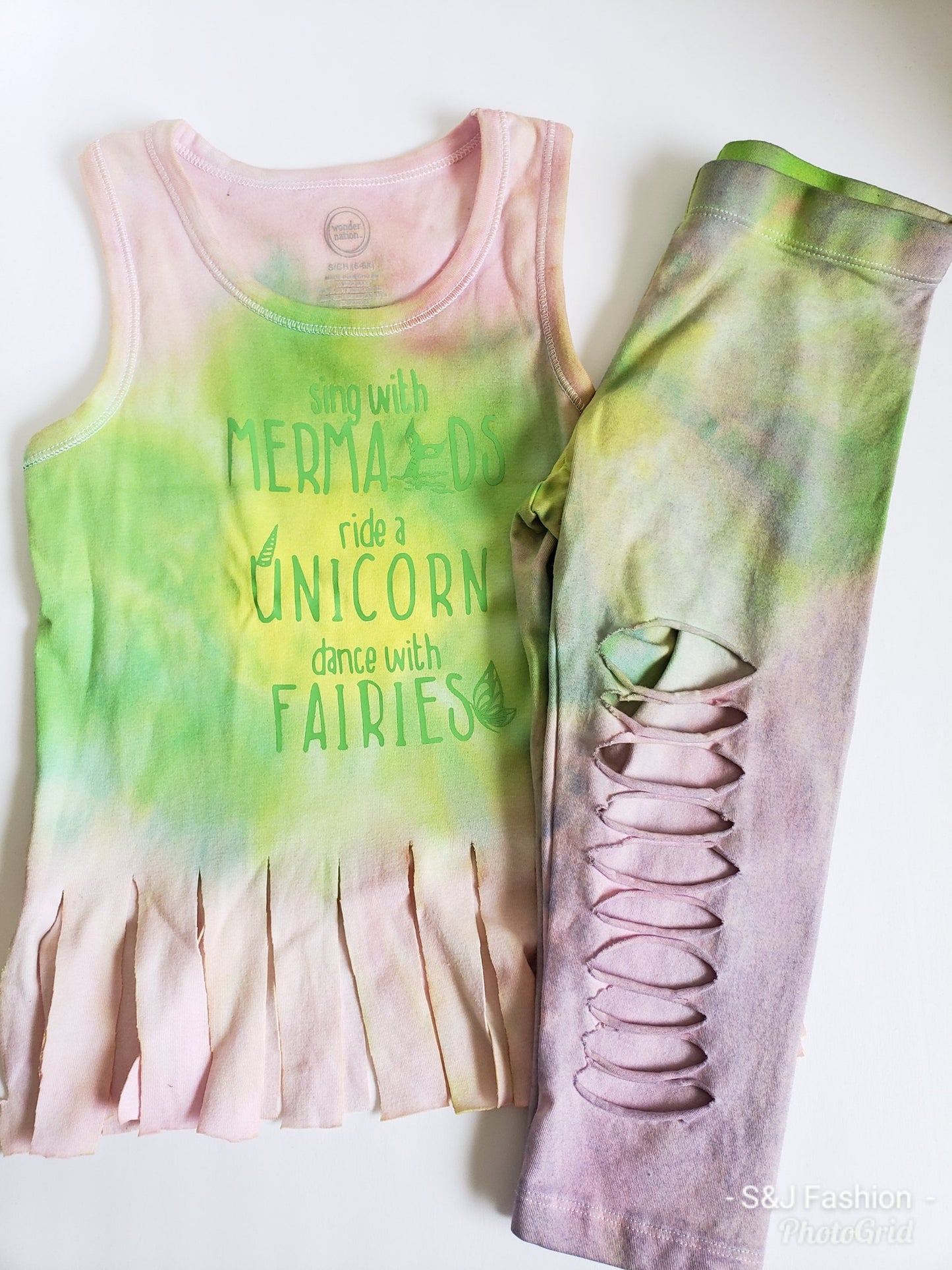 Sing with Mermaids, Ride a Unicorn, Sing with Fairies Girls Shirt