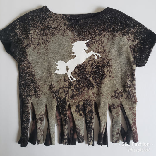 Unicorn Acid Fringe Girls Shirt