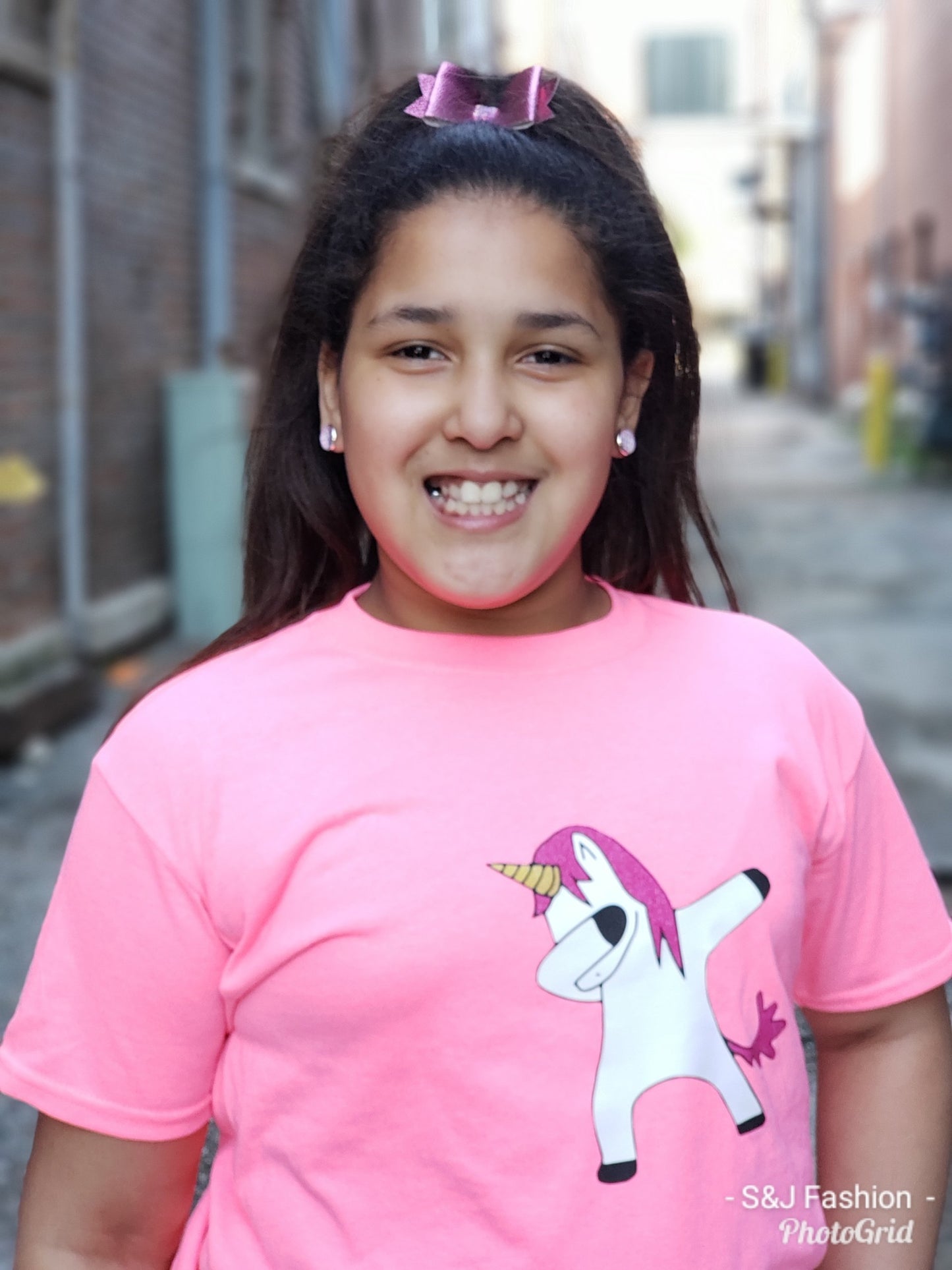 Dabbing Unicorn Girls Shirt