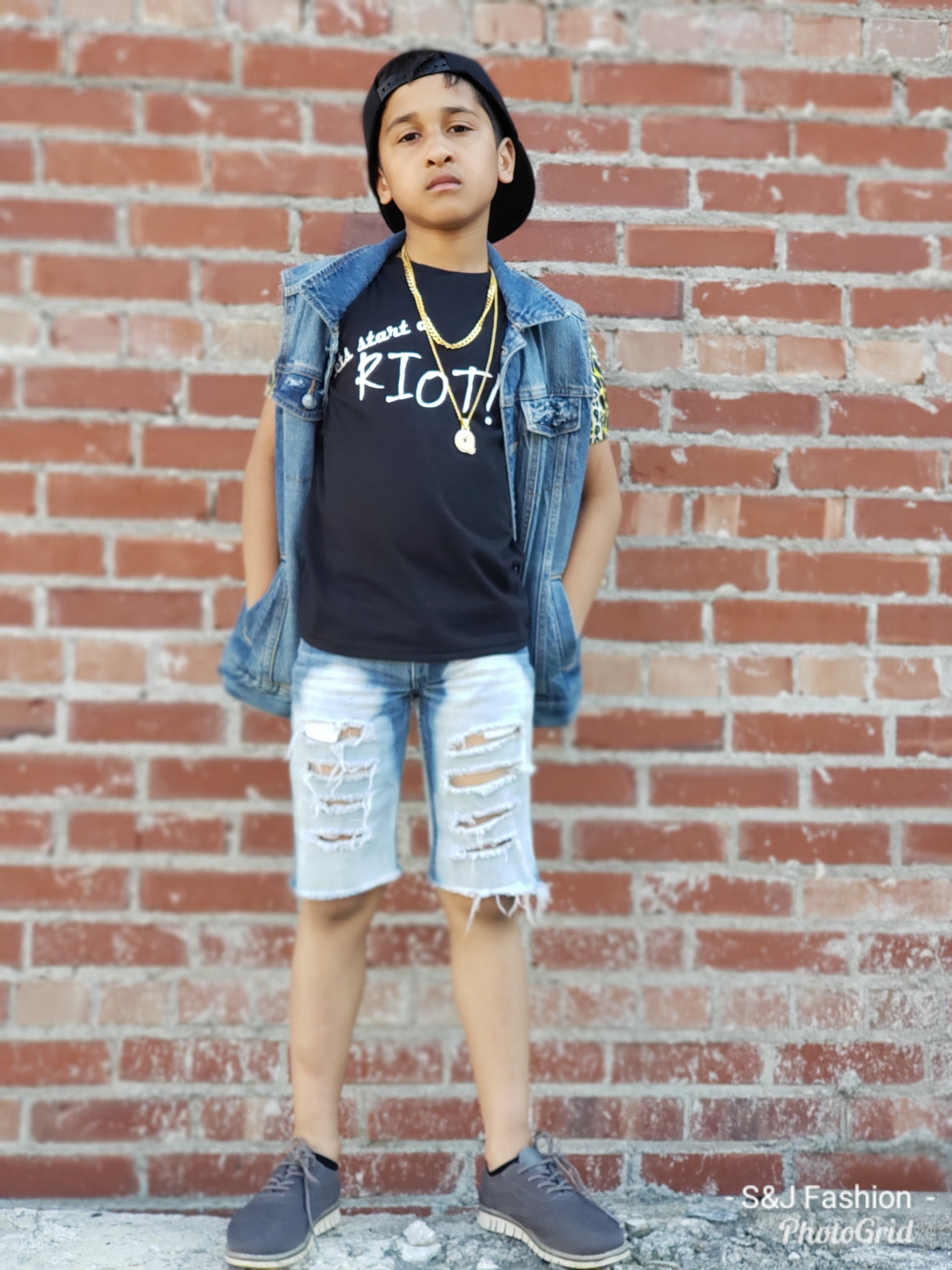 Torn & Worn Boys Distressed Jeans Shorts