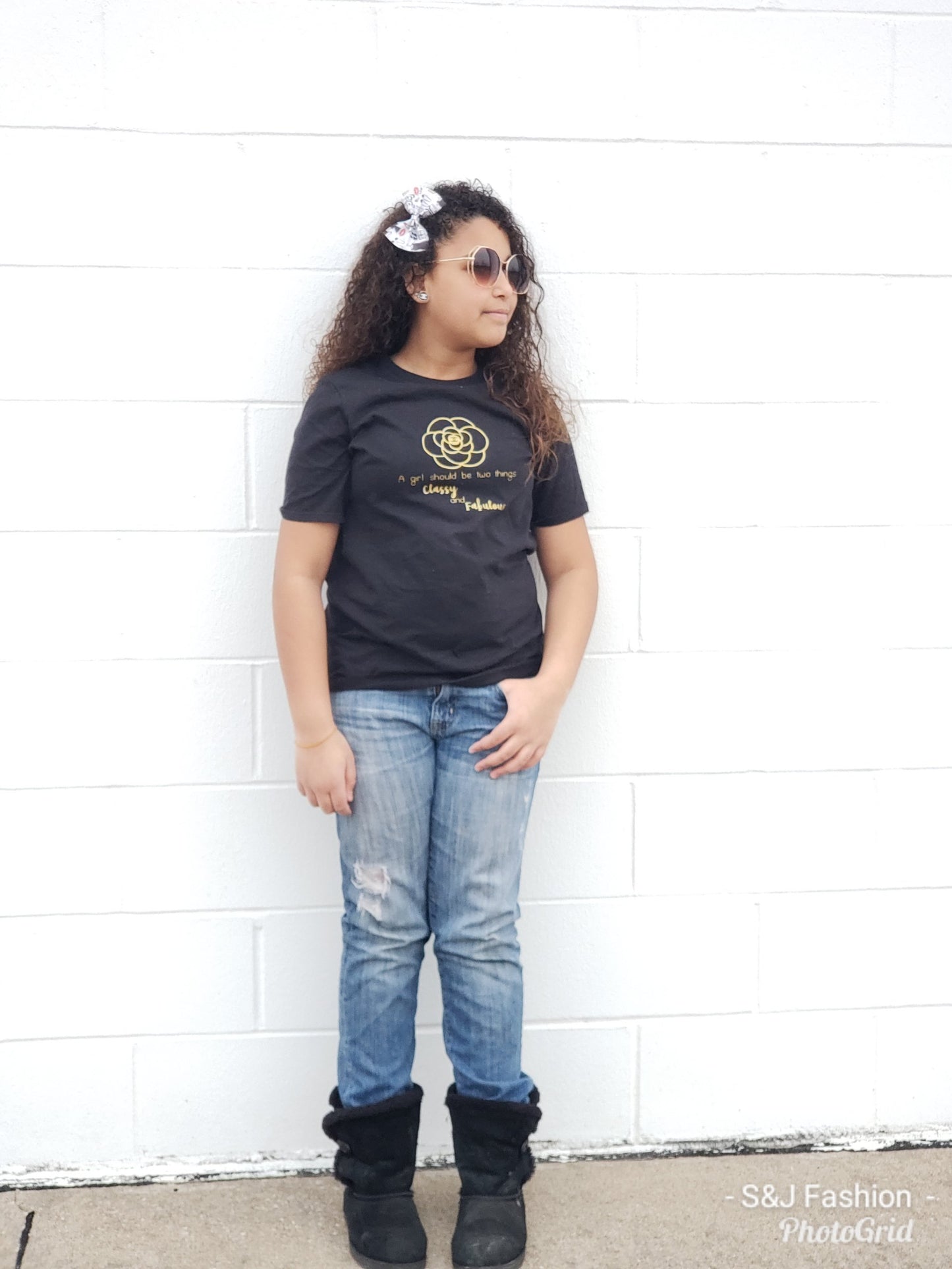 CC A girl should be 2 things classy and Fabulous Girls Shirt Designer