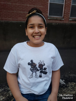 Mickey and Minnie Disney Girls Shirt