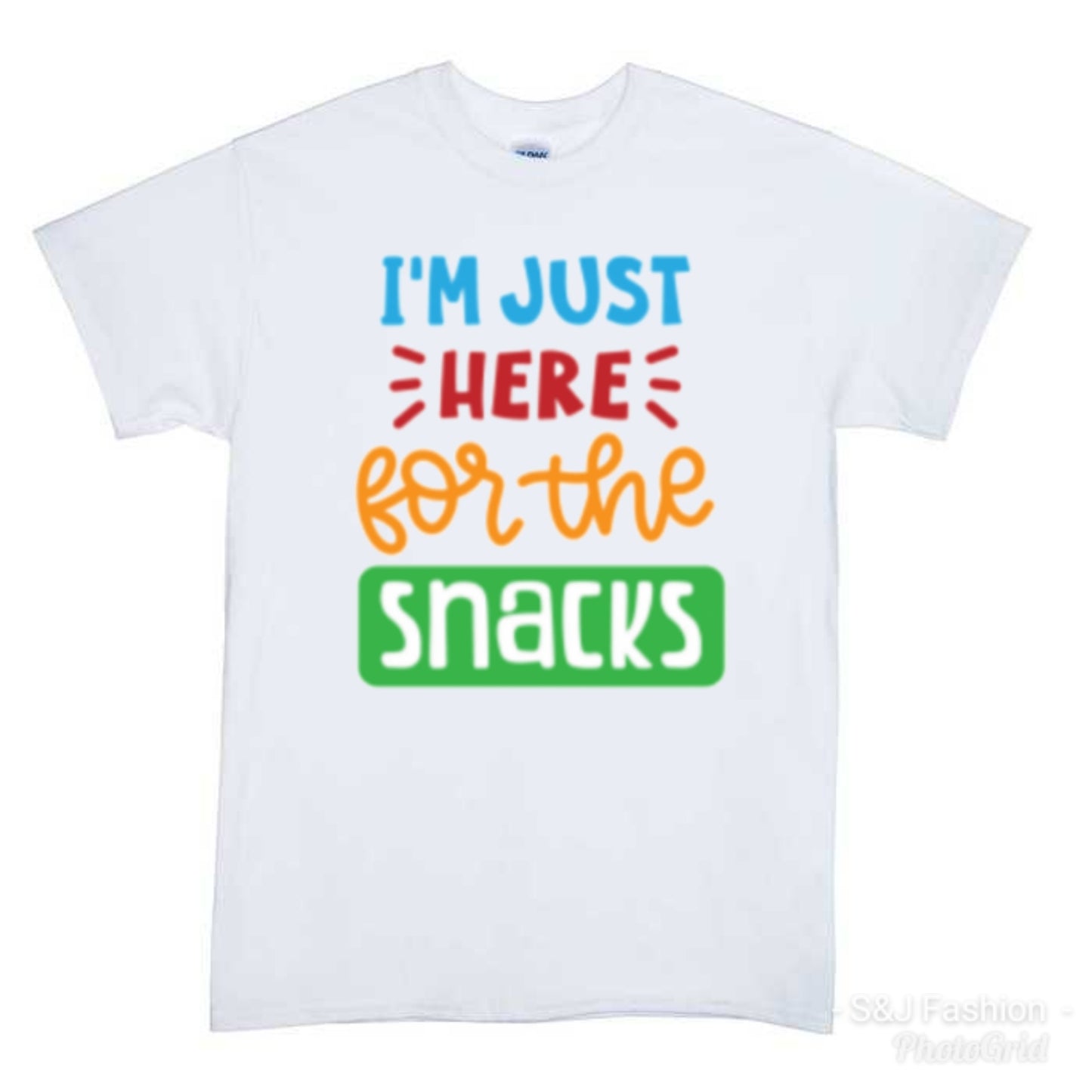 I'm just here for the snacks Boys Shirt Girls Shirt