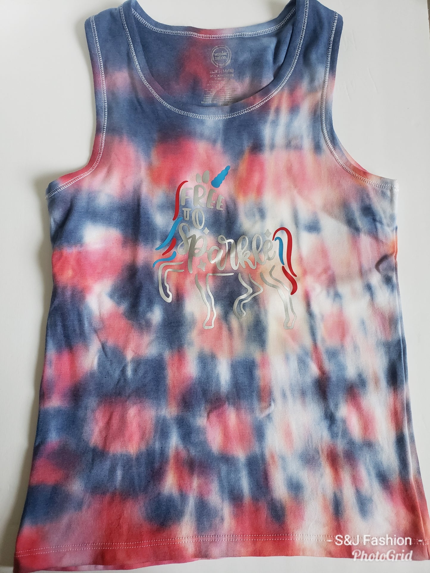 Free to Sparkle 4th of July Girls Shirt