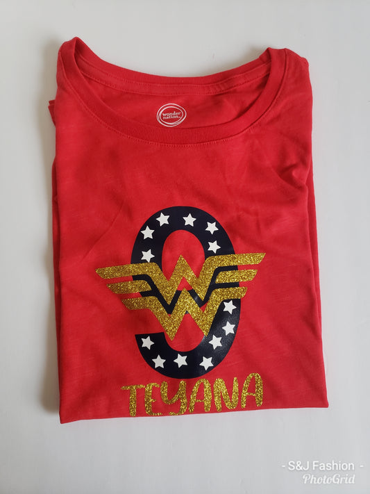 Wonder Woman Birthday Girls Shirt