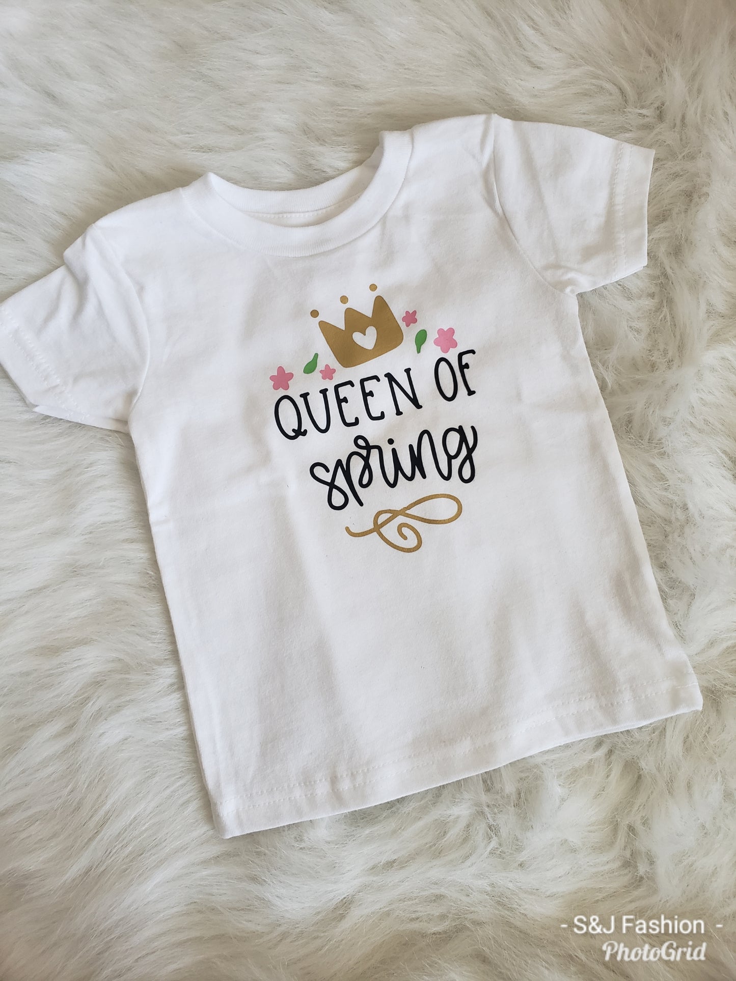 Queen of spring Girls Shirt