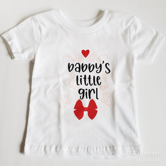 daddy's little girl girls shirt