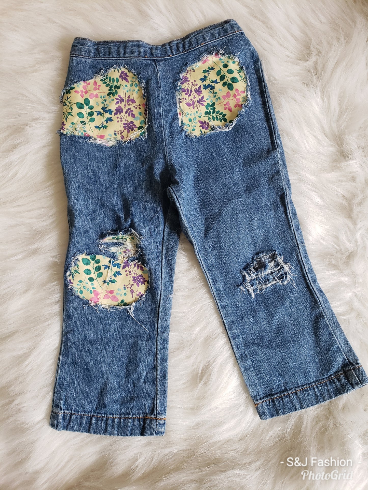 Girls Distressed Jeans "Earth"