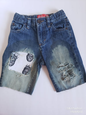 Biggie Boys Distressed Jeans Shorts