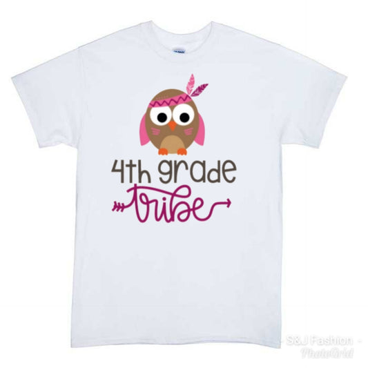 4th grade Tribe ANY GRADE available Girls Shirt