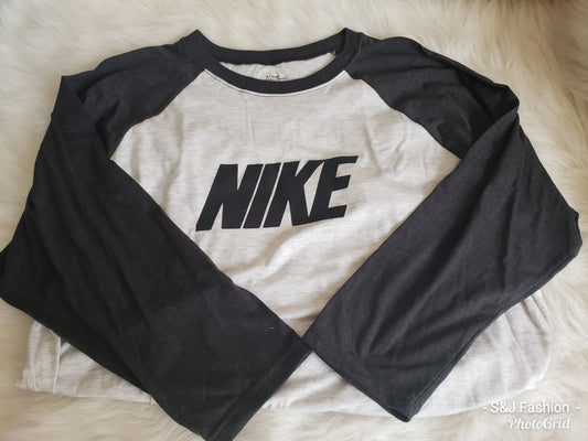 Nike Raglan Designer Ladies Shirt Girls Shirt Boys Shirt