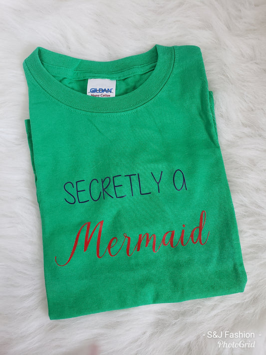 Secretly a Mermaid Girls Shirt