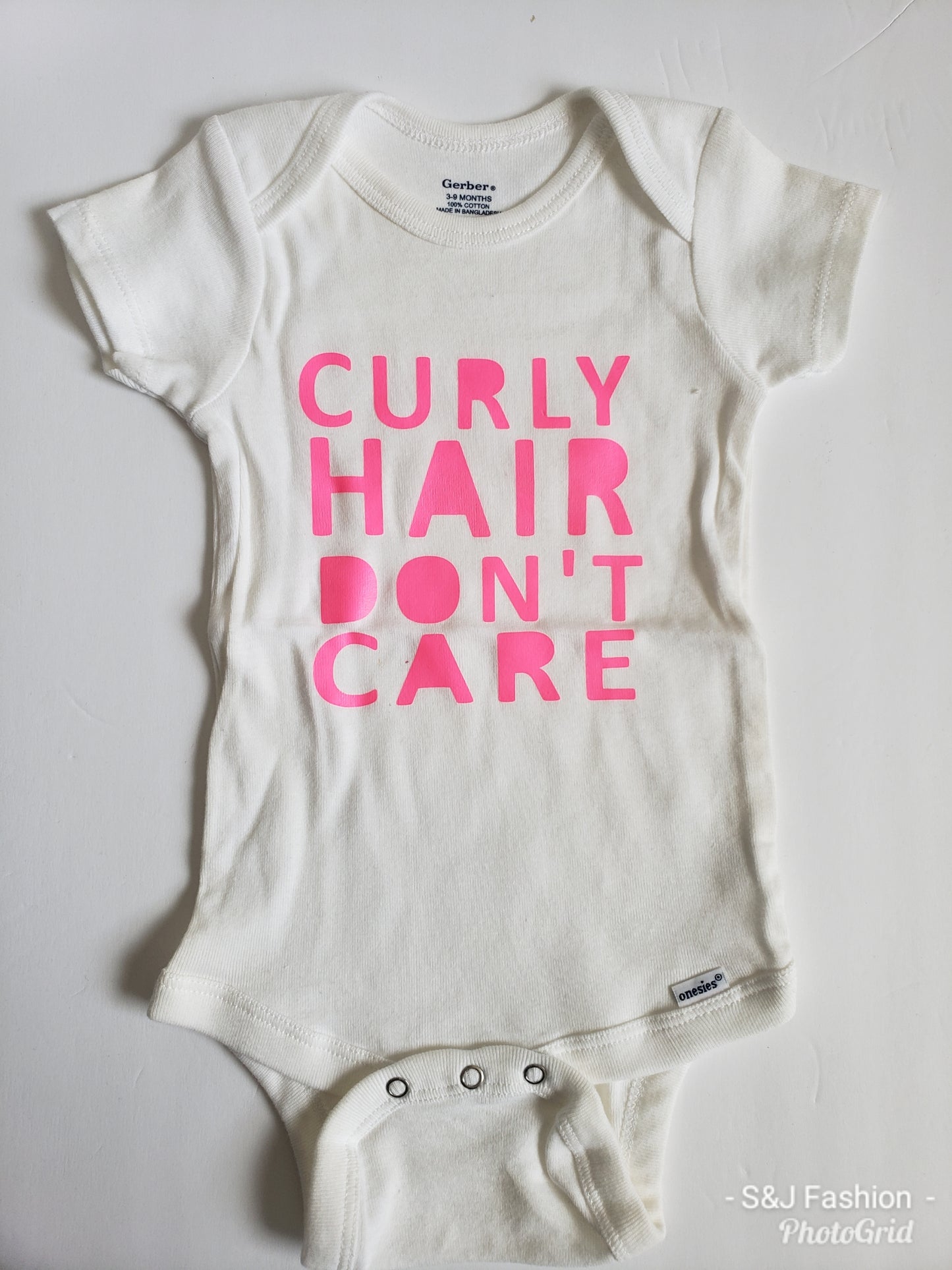 Curly Hair Don't Care Girls Shirt