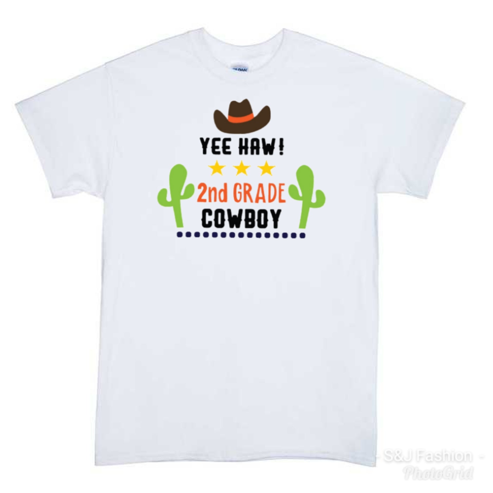 Yee Haw 2nd grade Cowboy Boys Shirt Back to School Western