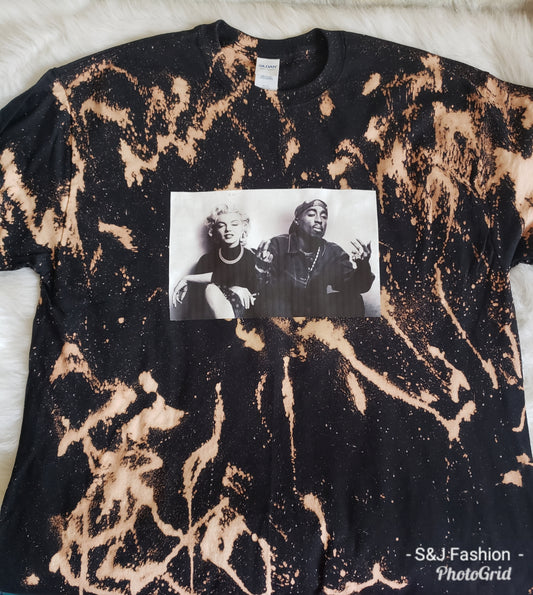 Tupac & Marilyn Monroe Ladies Shirt Mens Shirt Girls Shirt Boys Shirt