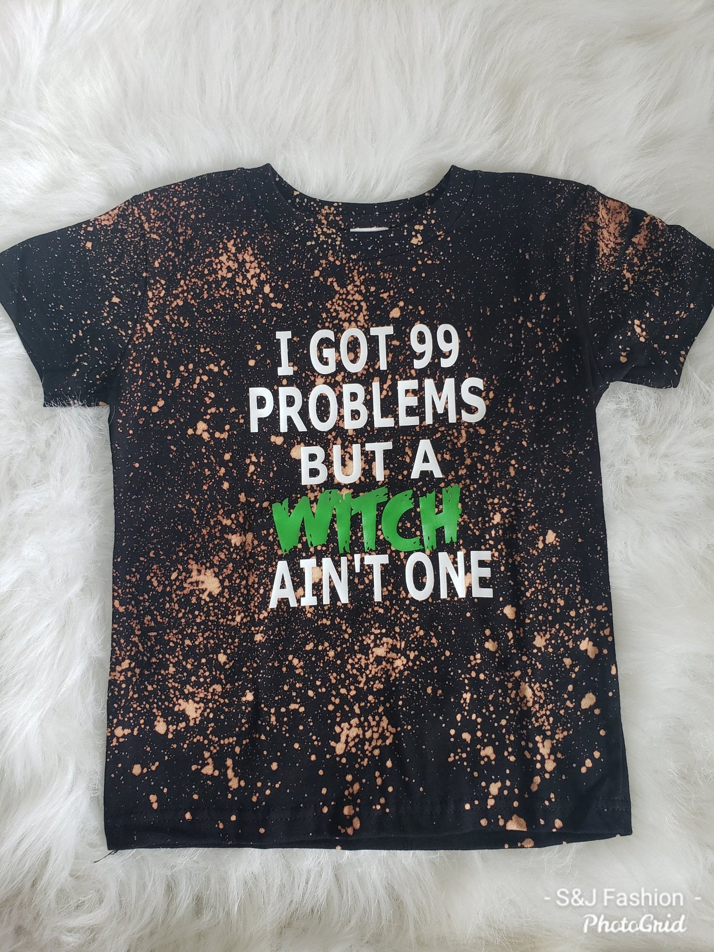I got 99 Problems but a witch ain't one Halloween Boys Shirt