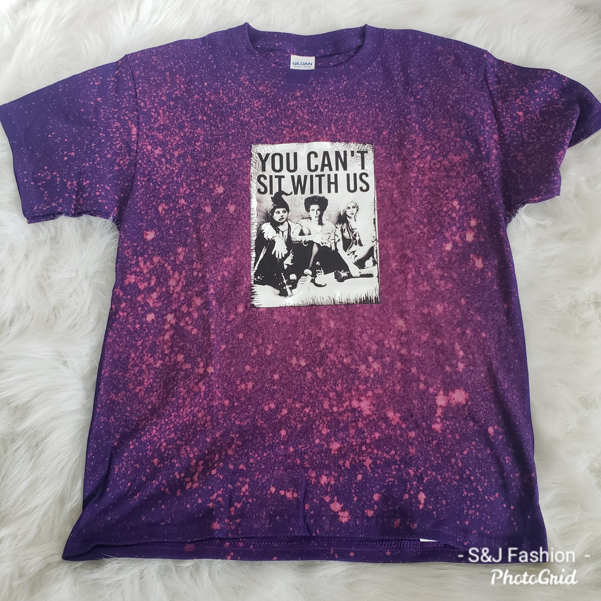 You can't sit with us Hocus Pocus Halloween Girls Shirt Ladies Shirt