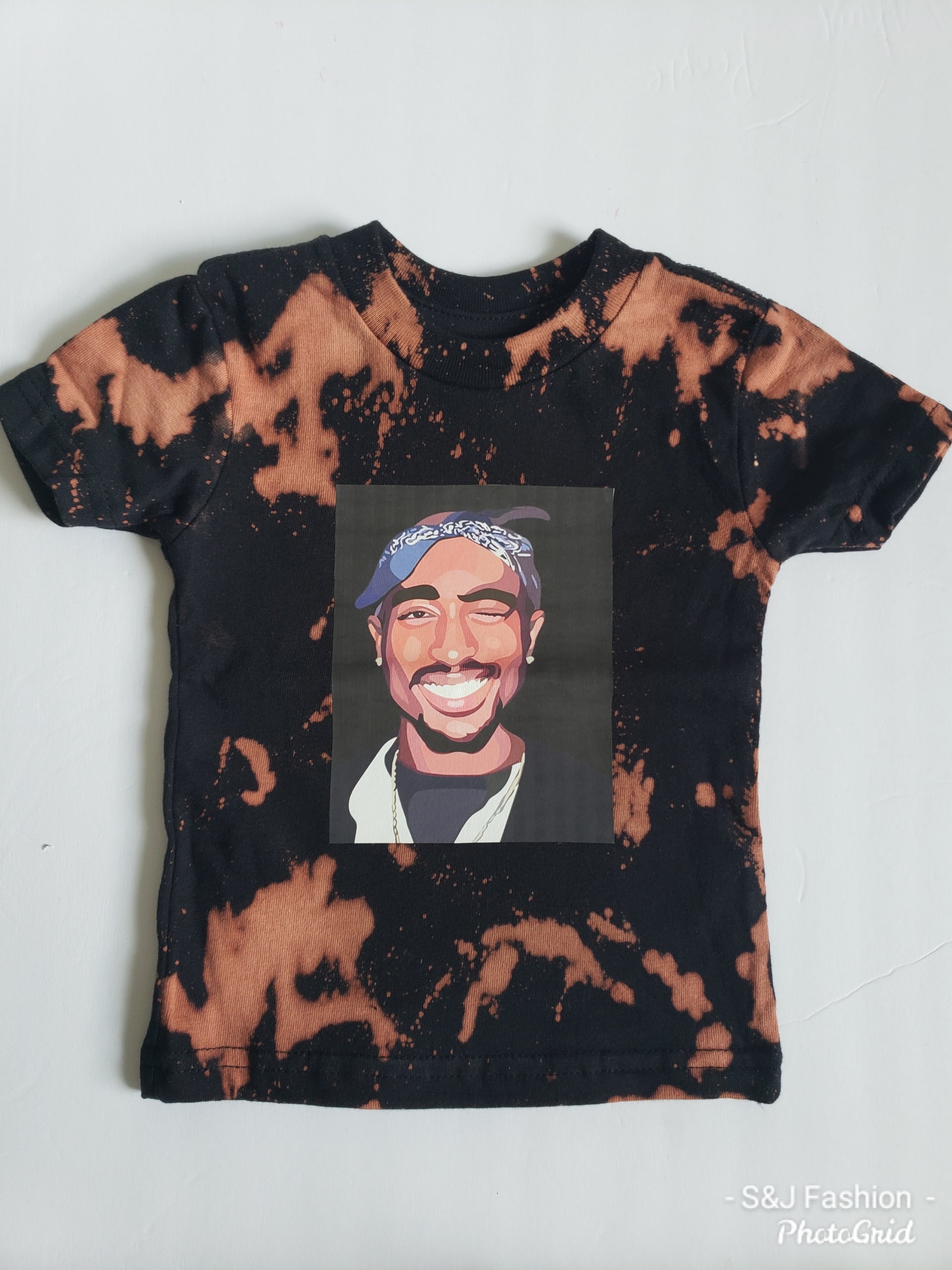 Cartoon Tupac Blue Bananda Boys Shirt girls Shirt