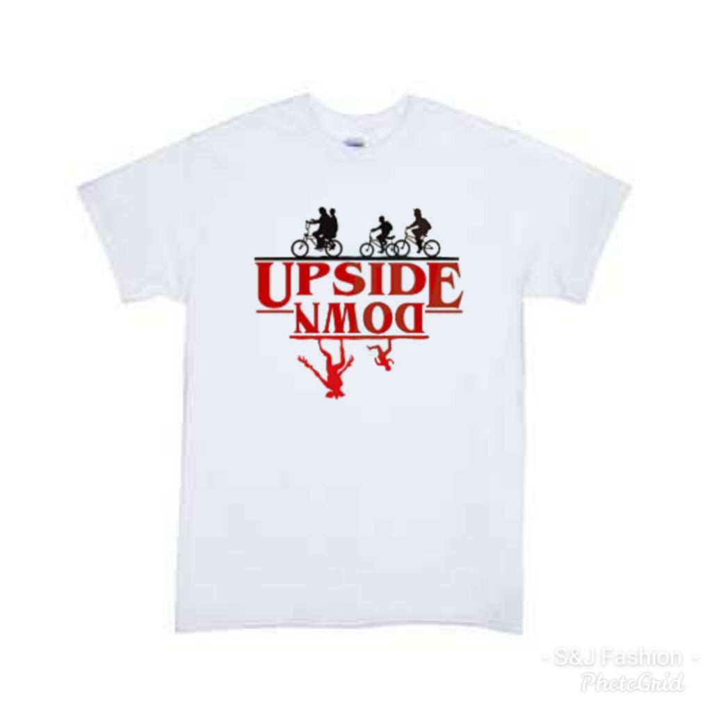 Upside Down Stranger Things Girls Shirt Boys Shirt