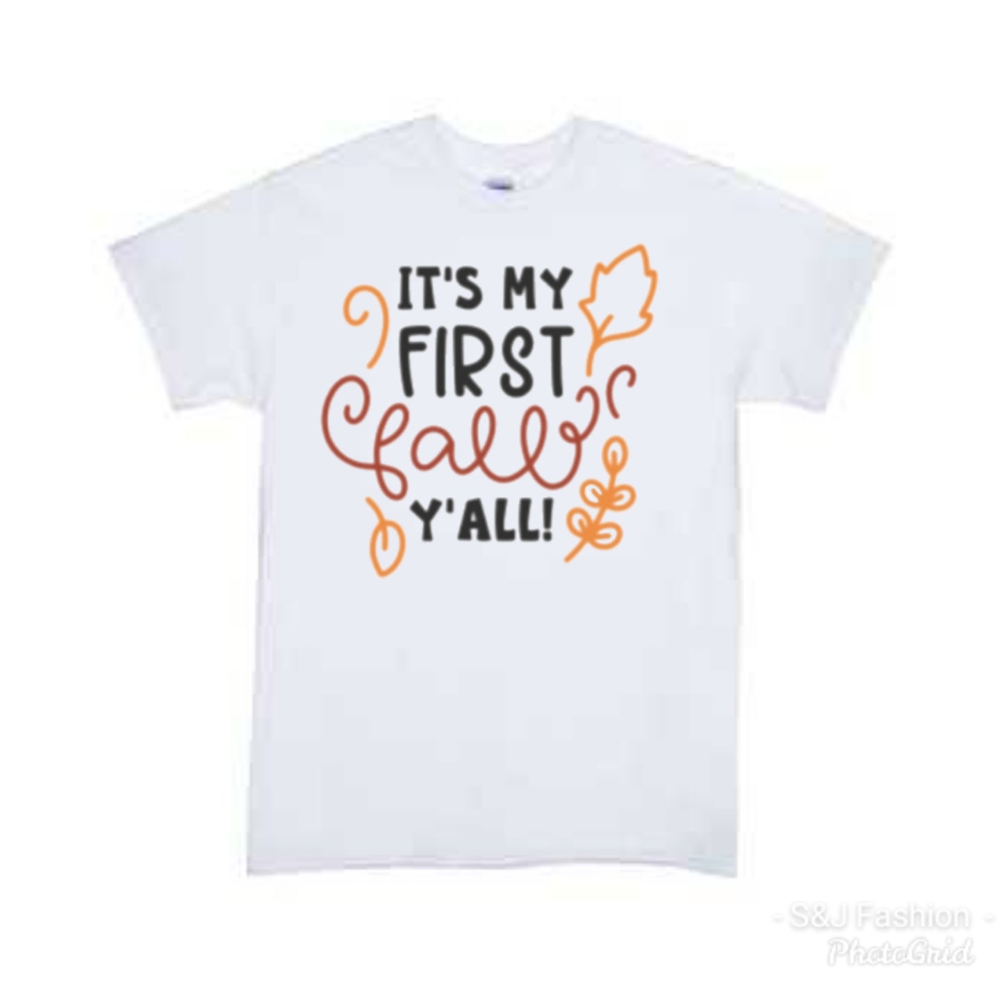 It's My First Fall Y'all Girls Shirt Boys Shirt Fall