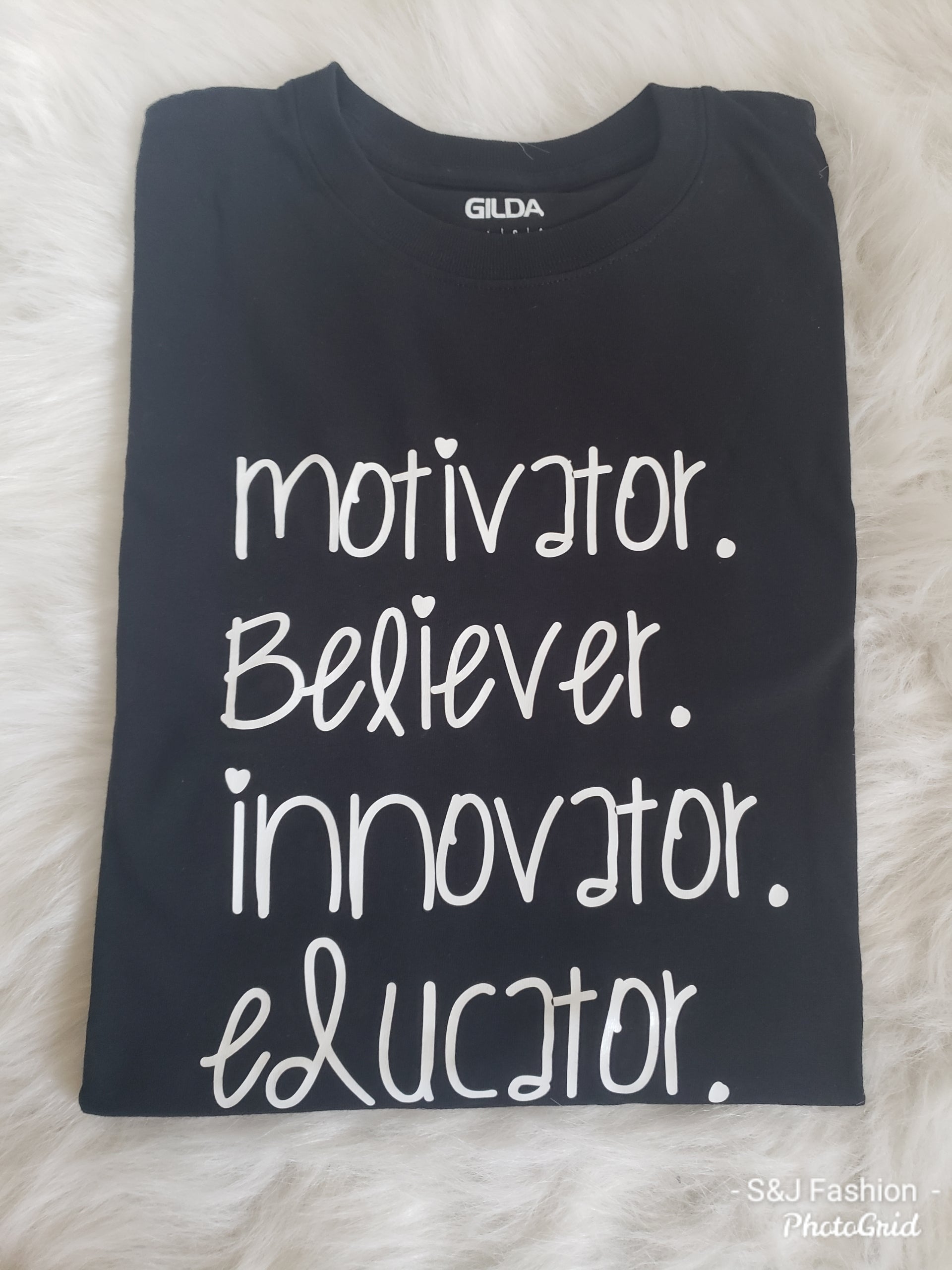 Motivator Believer Innovator Educator Teacher Ladies Shirt School