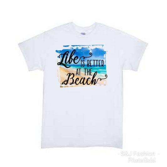 Life Is Better At The Beach Girls Shirt Boys Shirt