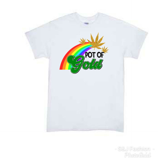 Pot of gold Adult Ladies Shirt Mens Shirt St. Patrick's