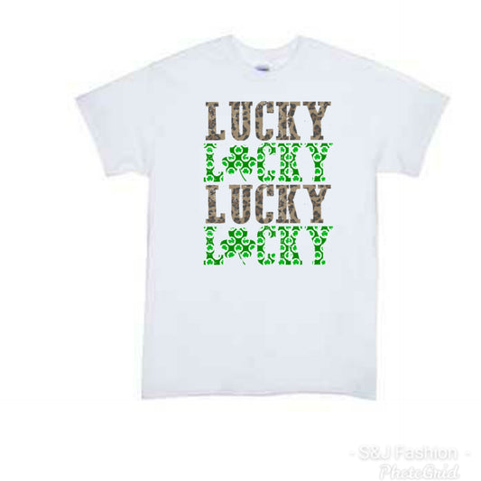 Lucky Leopard Girls Shirts Boys Shirt St. Patrick's