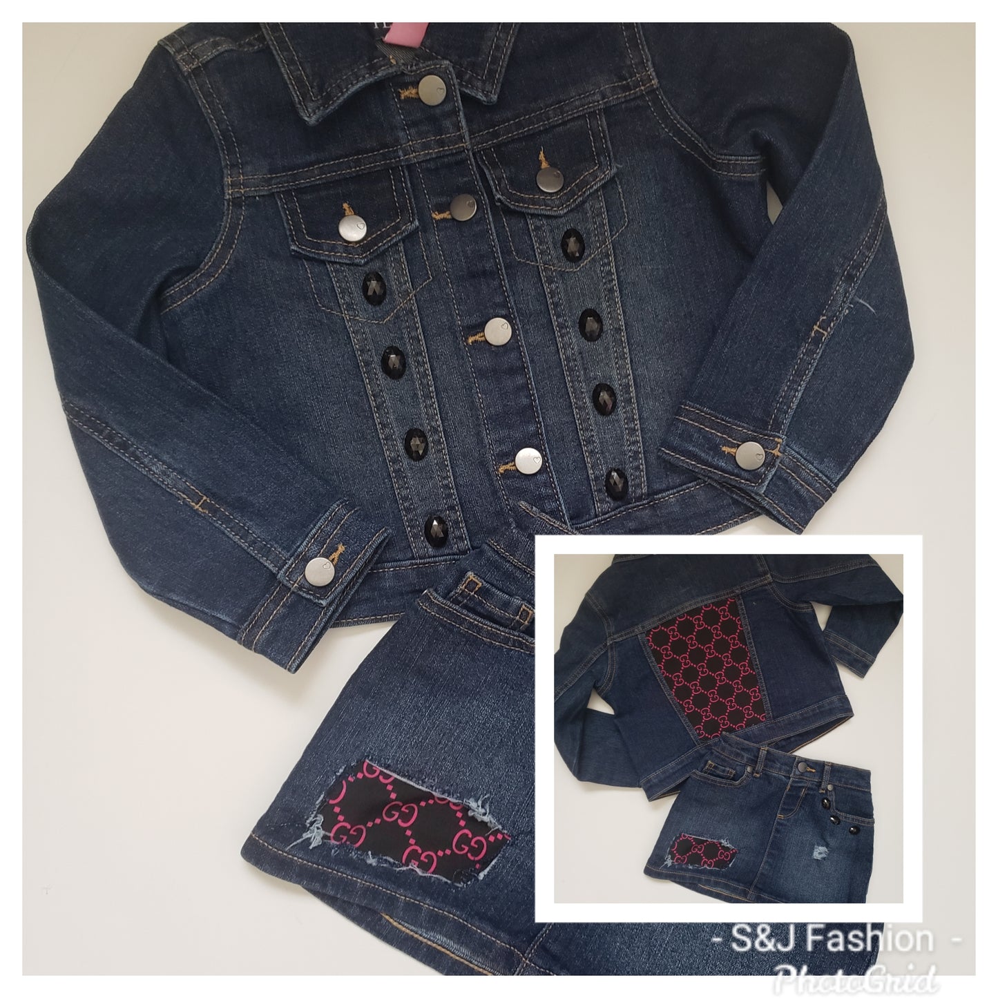 Gucci Denim Outfit Sets Girls designer