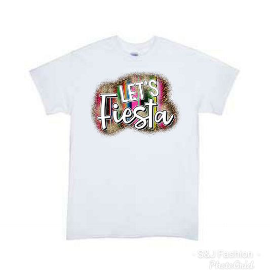 Let's Fiesta Cinco de mayo adult Ladies Shirt