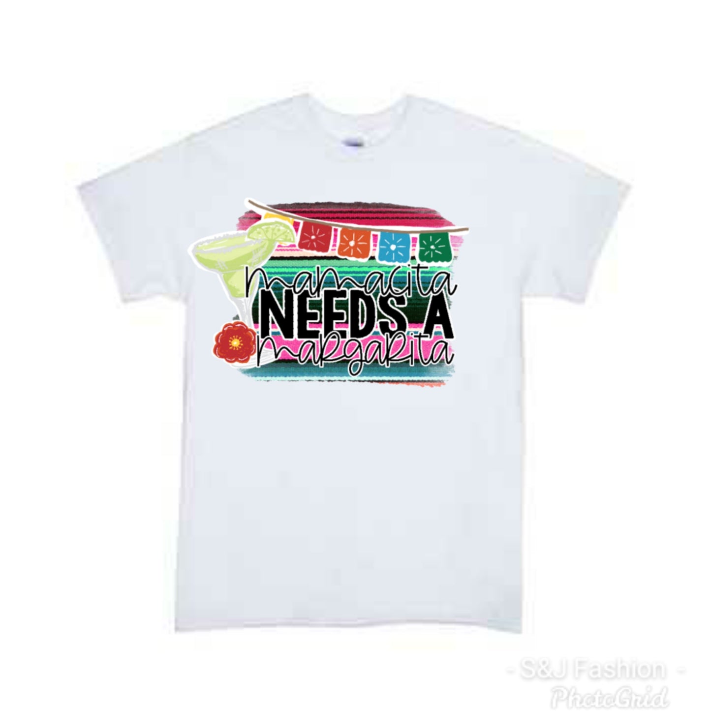 Mamacita needs a margarita Cinco de mayo adult Ladies Shirt