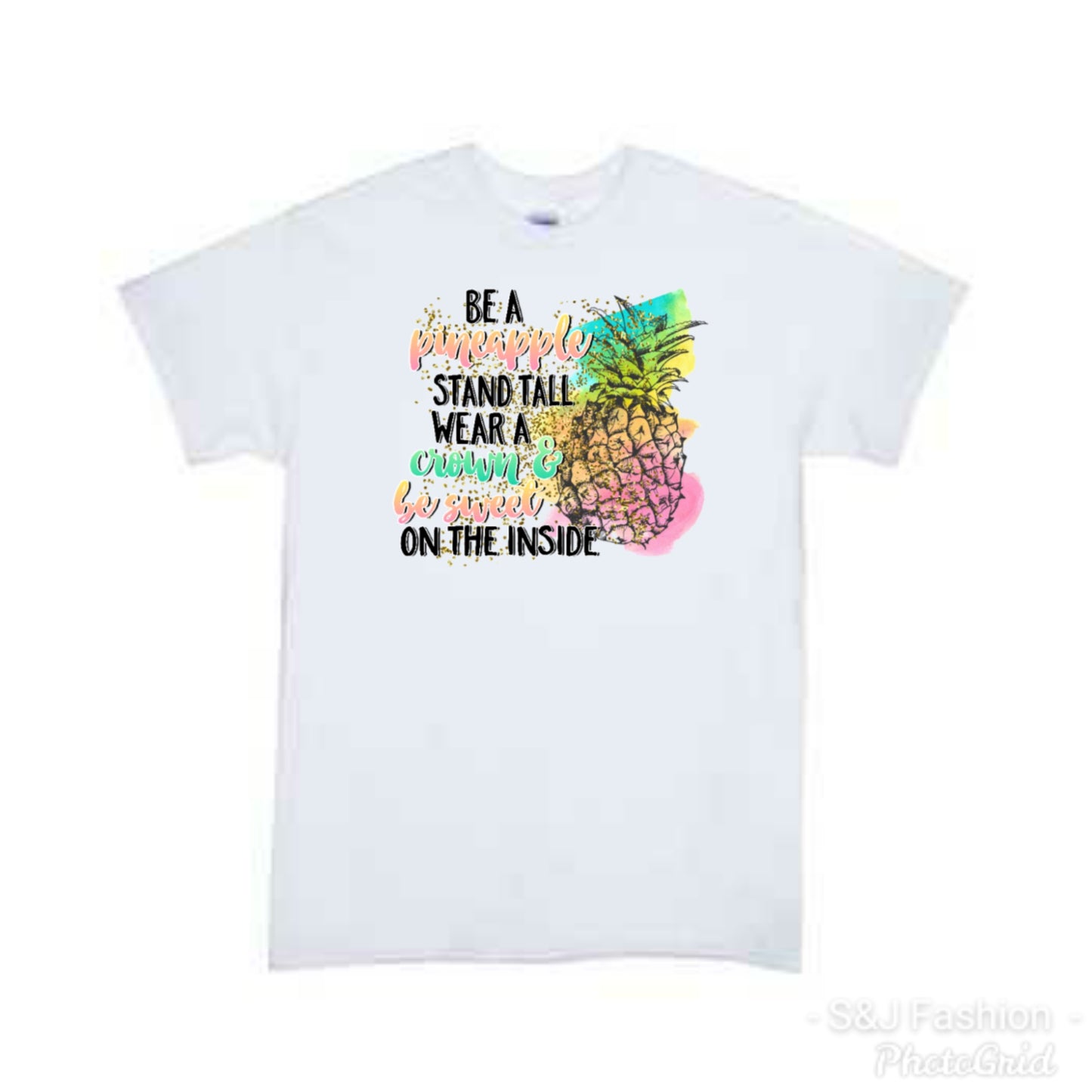 Be a pineapple stand tall wear a crown Girls Shirt