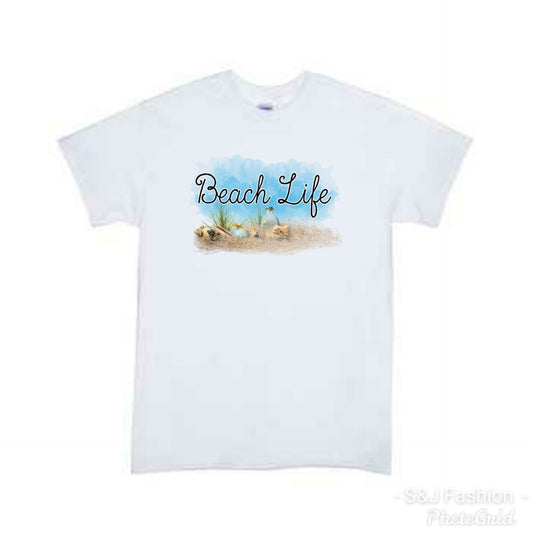 Beach Life Girls Shirt Boys Shirts