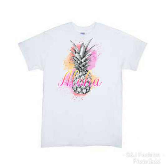 Aloha Summer Girls Shirt Boys Shirts