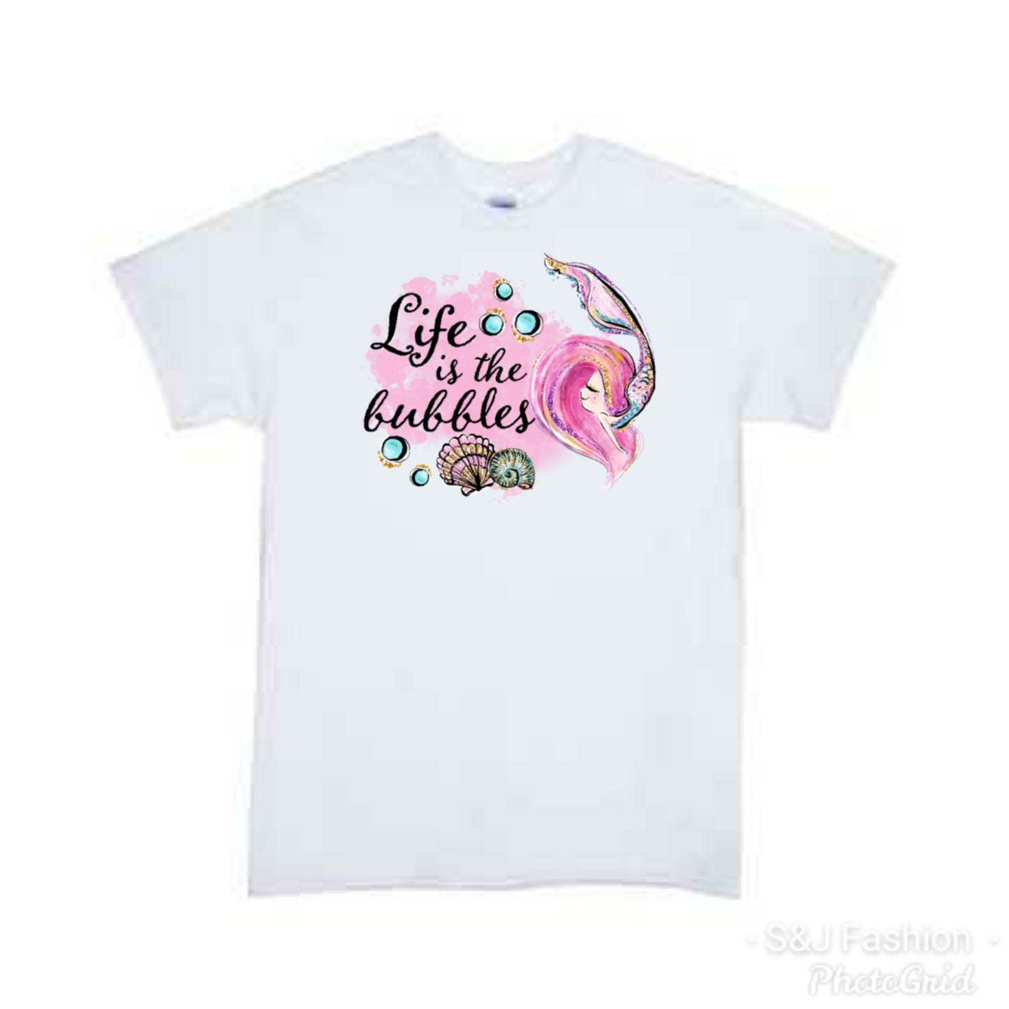 Life is the Bubble Mermaid Girls Shirt