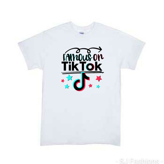 Famous on TikToc  Girls Shirt boys Shirt