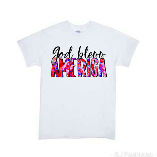 God Bless America 4th of July Shirt Boys Shirt Girls Shirt